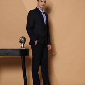 The Londoner's Classic Navy Blue Two-Piece Suit - Image 3