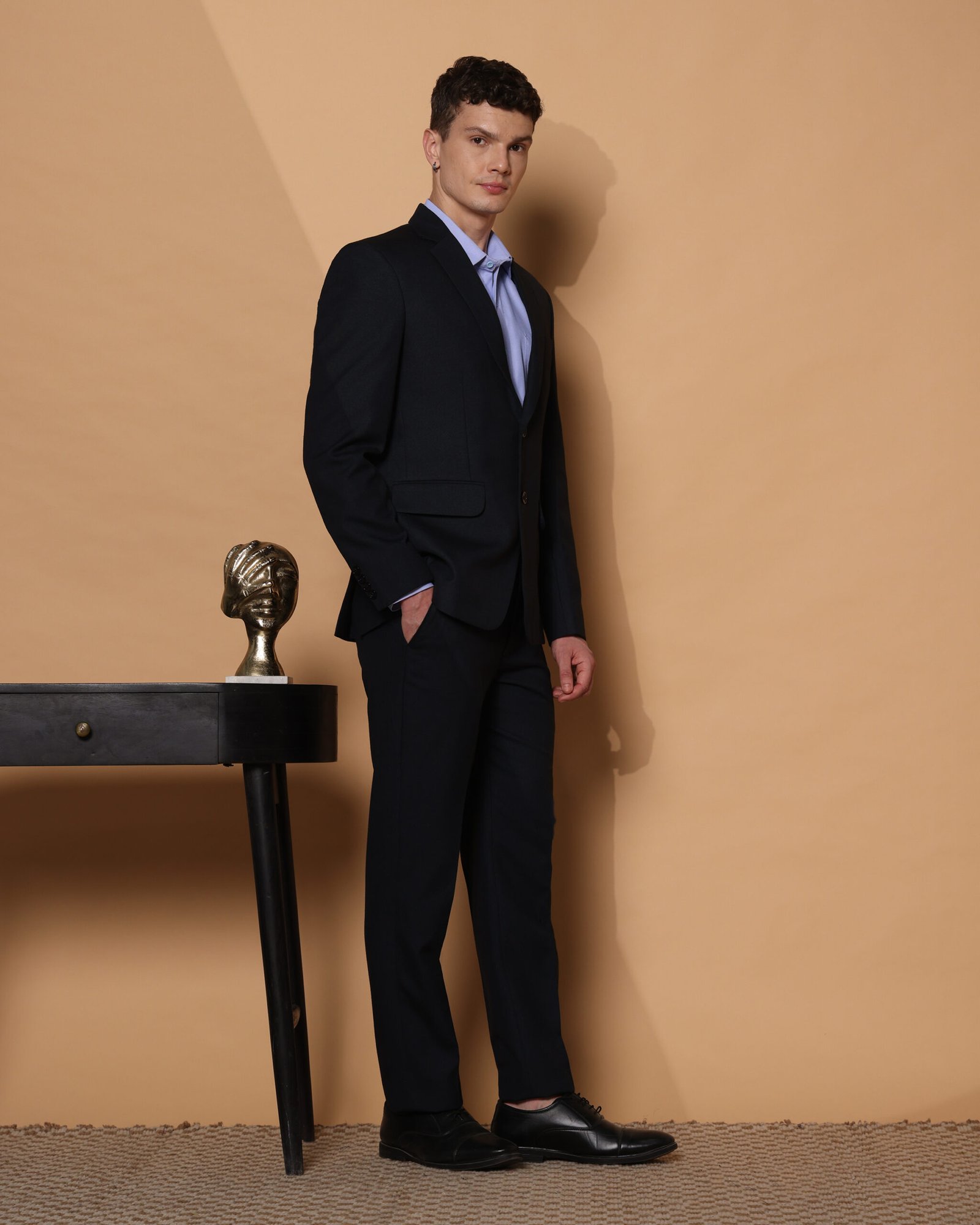 The Londoner's Classic Navy Blue Two-Piece Suit - Image 3