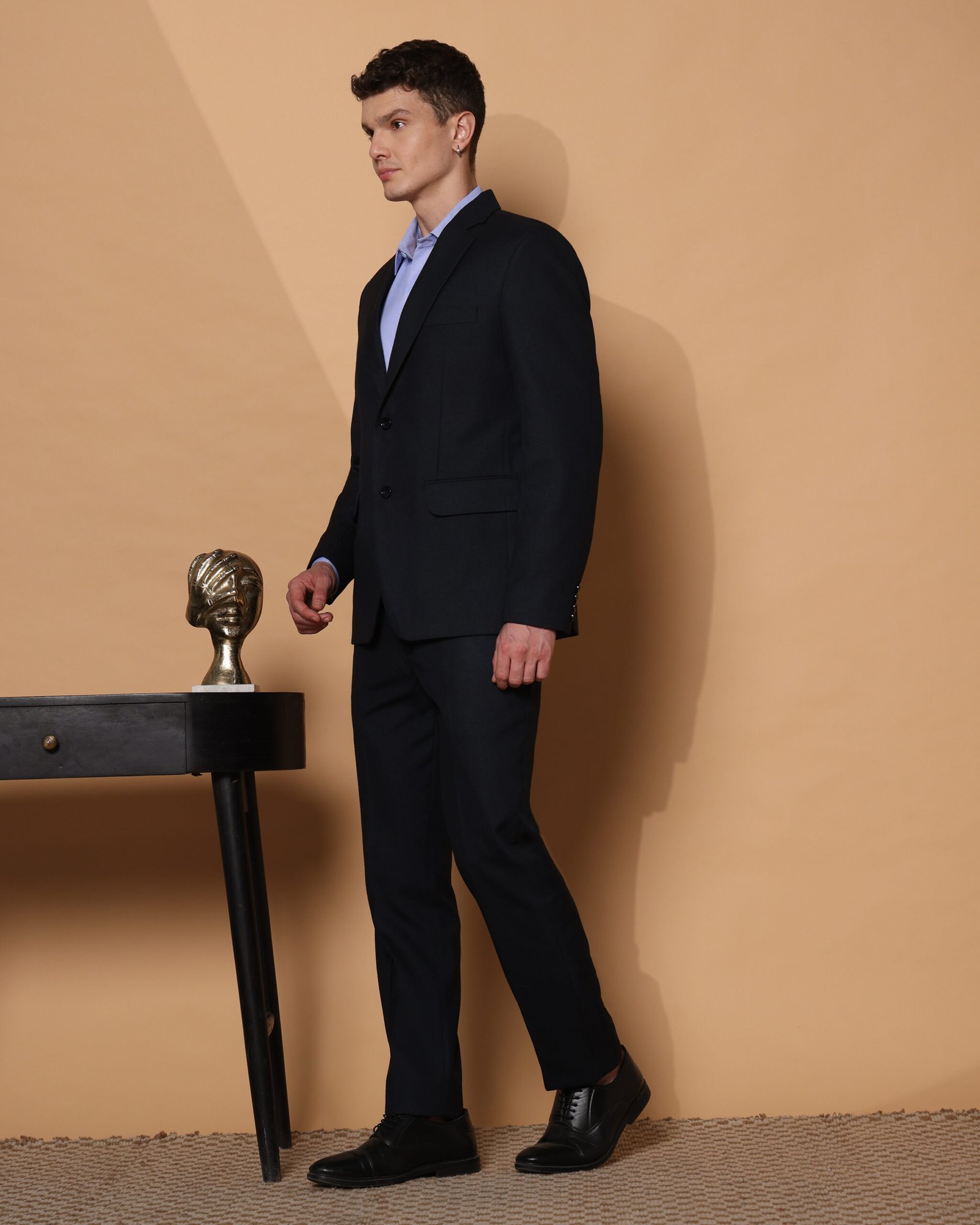 The Londoner's Classic Navy Blue Two-Piece Suit - Image 2