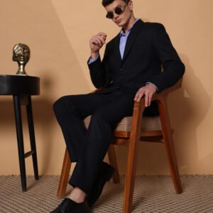 The Londoner's Classic Navy Blue Two-Piece Suit - Image 5