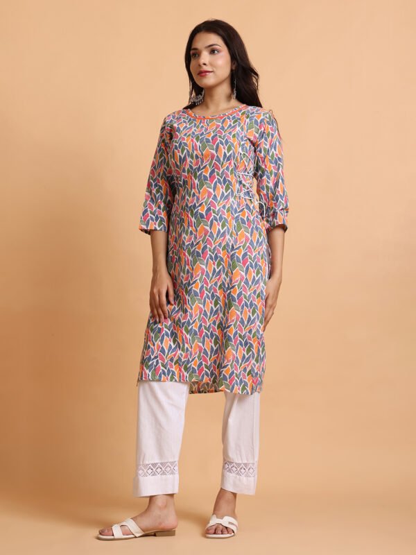 Cotton Kurta with Lace Trim