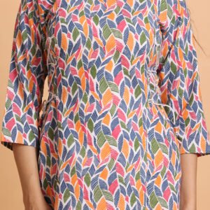 Cotton Kurta with Lace Trim - Image 5